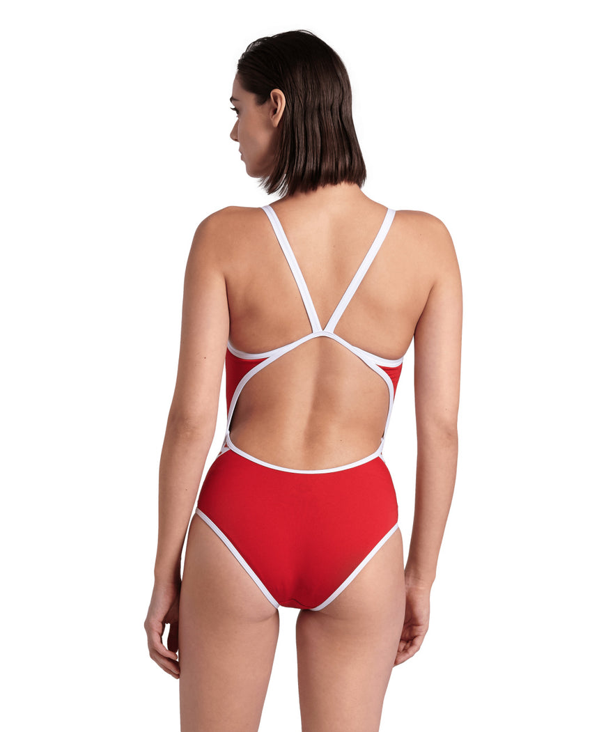 Arena Badpak Icons Super Fly Back Solid Rood/Wit