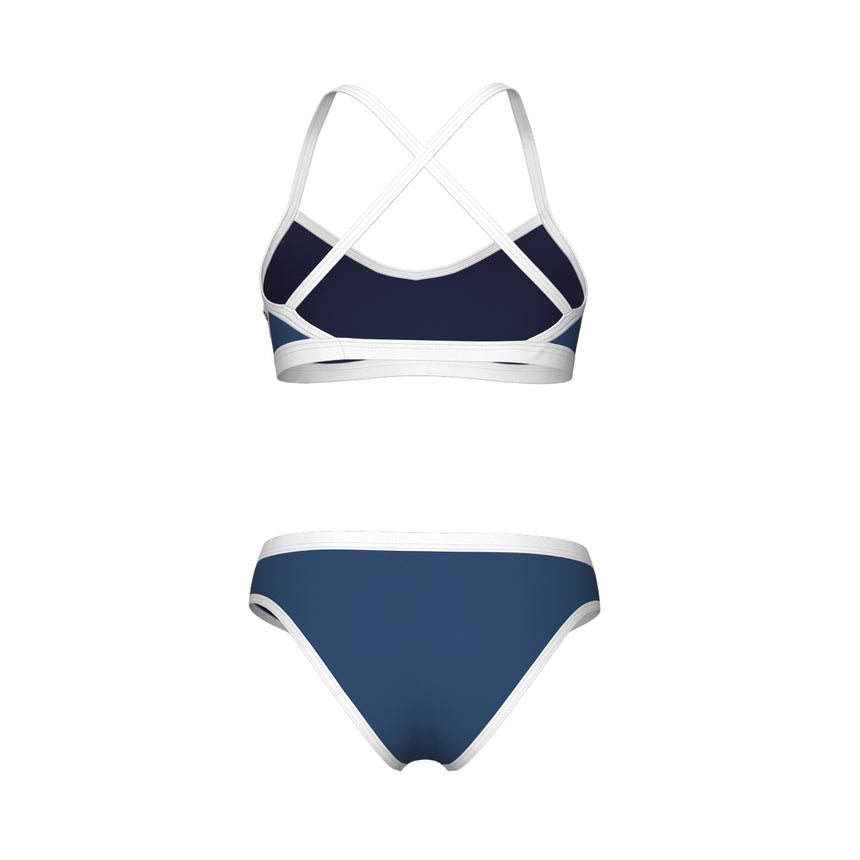 Arena Bikini Icons Cross Back Solid Royal/White