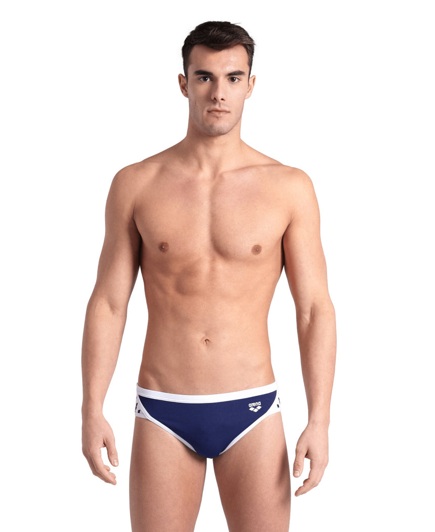 Arena Zwembroek Icons Slip Solid Navy/Wit