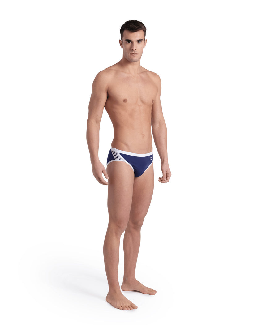 Arena Zwembroek Icons Slip Solid Navy/Wit