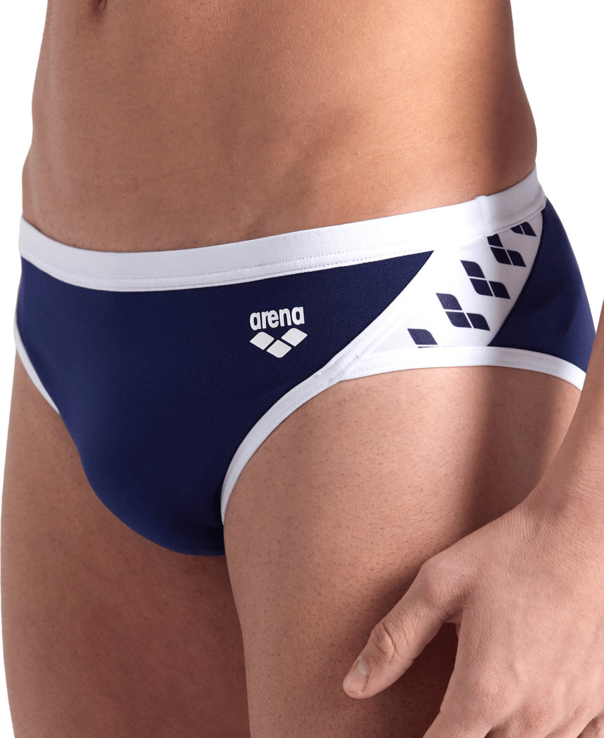 Arena Zwembroek Icons Slip Solid Navy/Wit