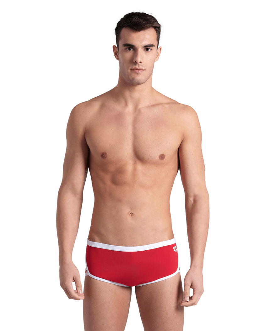 Arena Zwemboxer Icons Low Waist Short Solid Rood/Wit