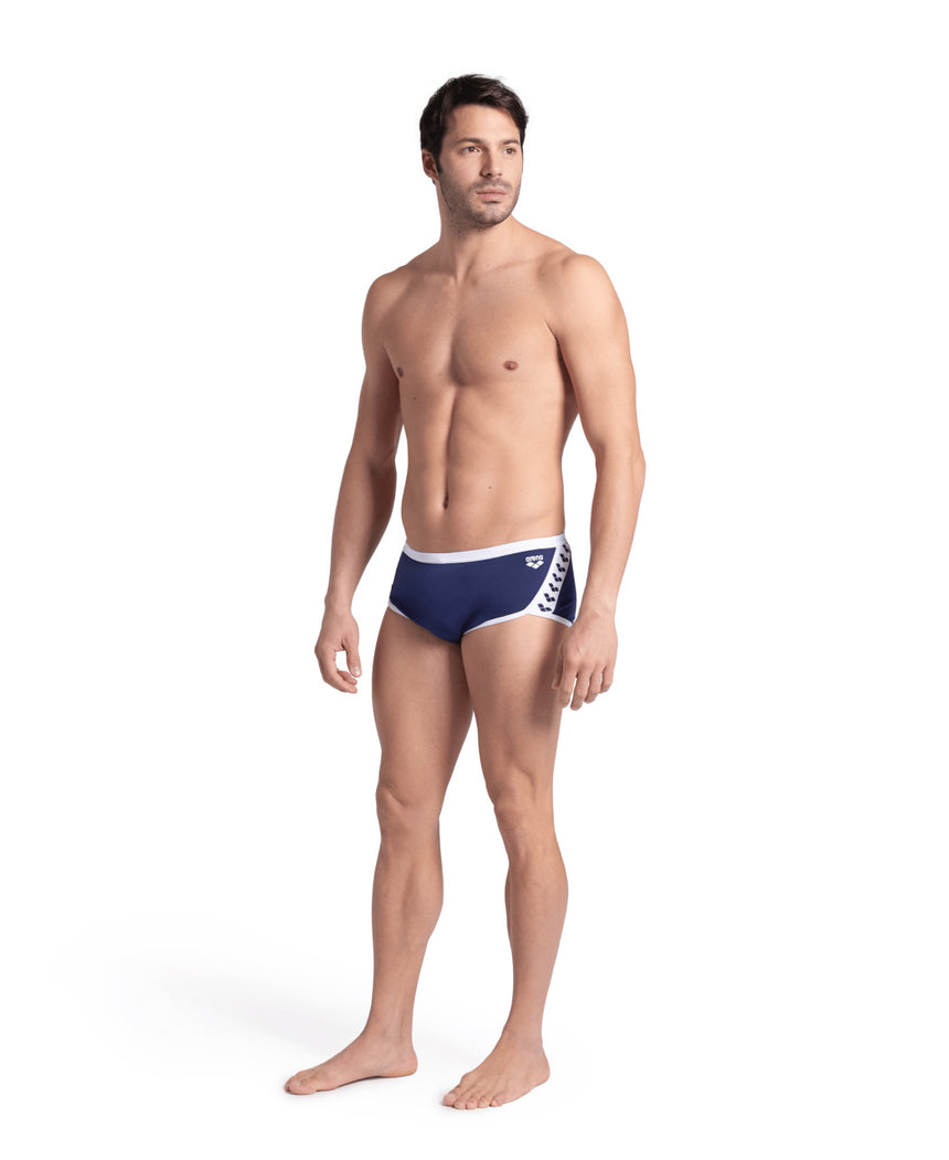 Arena Aquashort Icons Low Waist Short Solid Navy/White