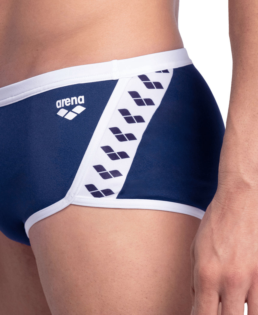 Arena Aquashort Icons Low Waist Short Solid Navy/White