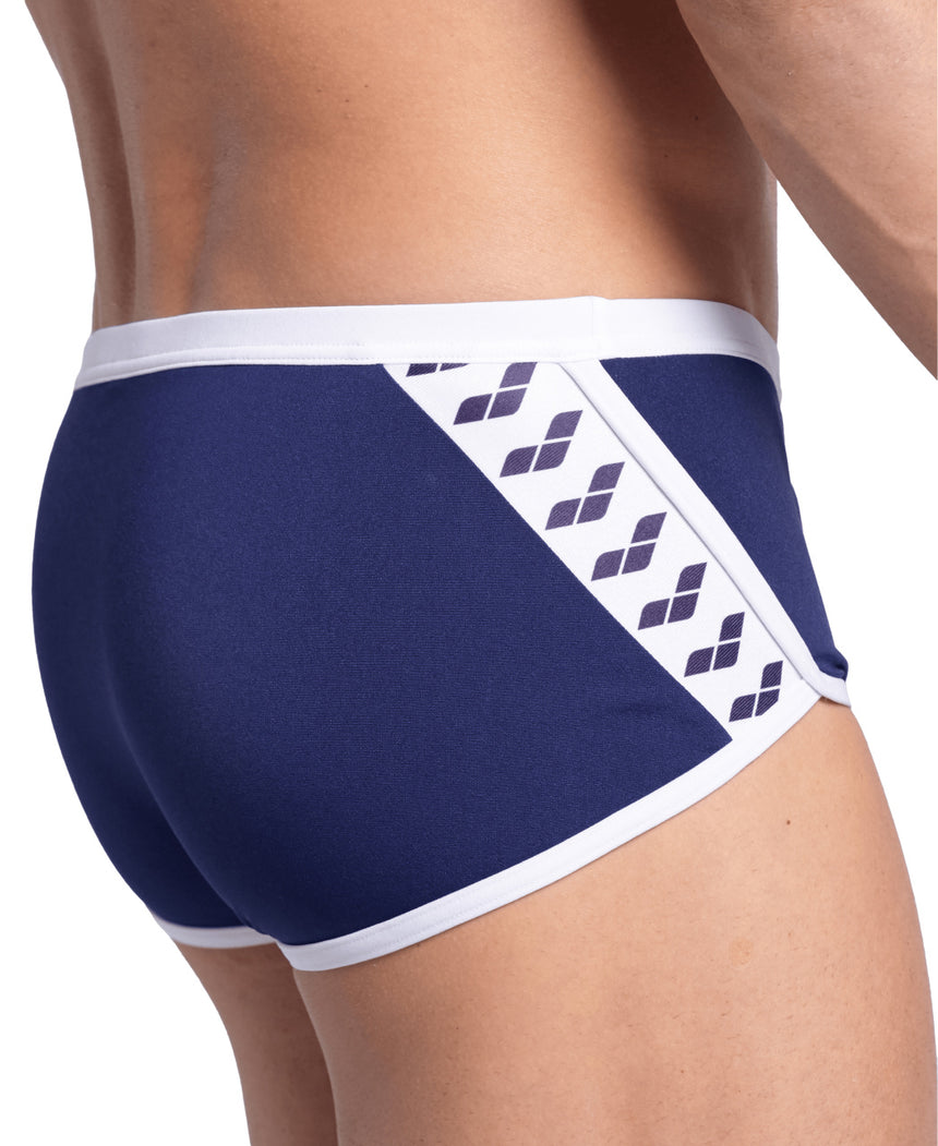 Arena Aquashort Icons Low Waist Short Solid Navy/White