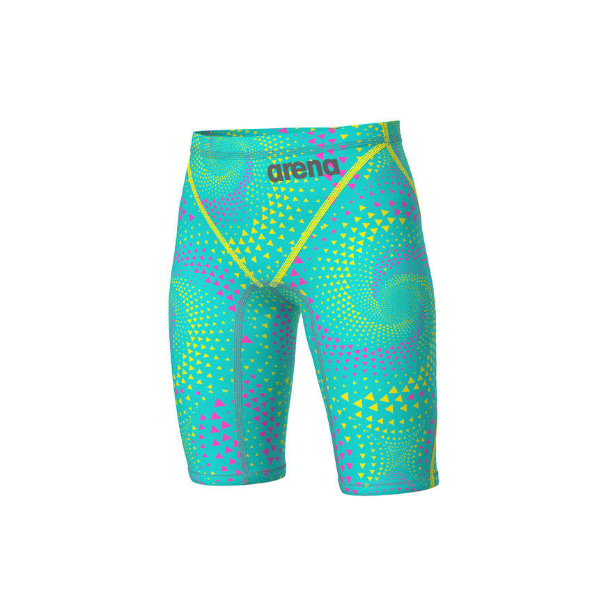 Arena Jongens Wedstrijdjammer Powerskin ST Next Limited Edition Fireflow/Blauwgroen