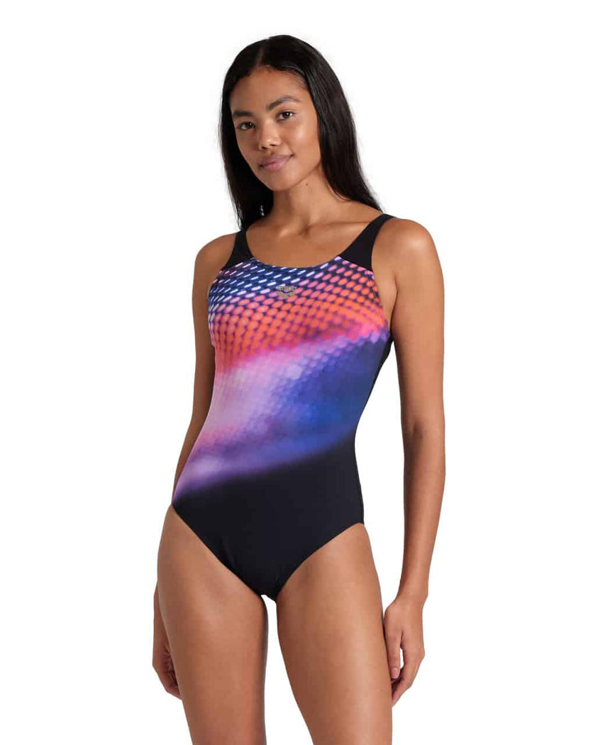 Arena W Bodylift Swimsuit Teresa U Back Cup black-fairy Rose