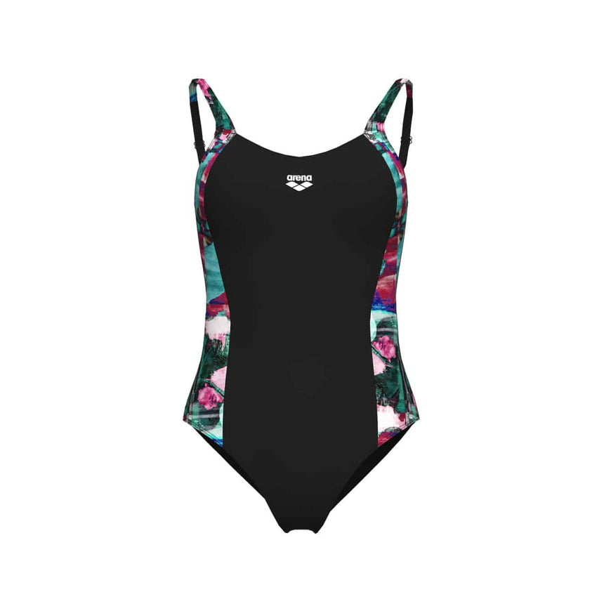 Arena W Bodylift Swimsuit Stefania Back C black-grape Violet