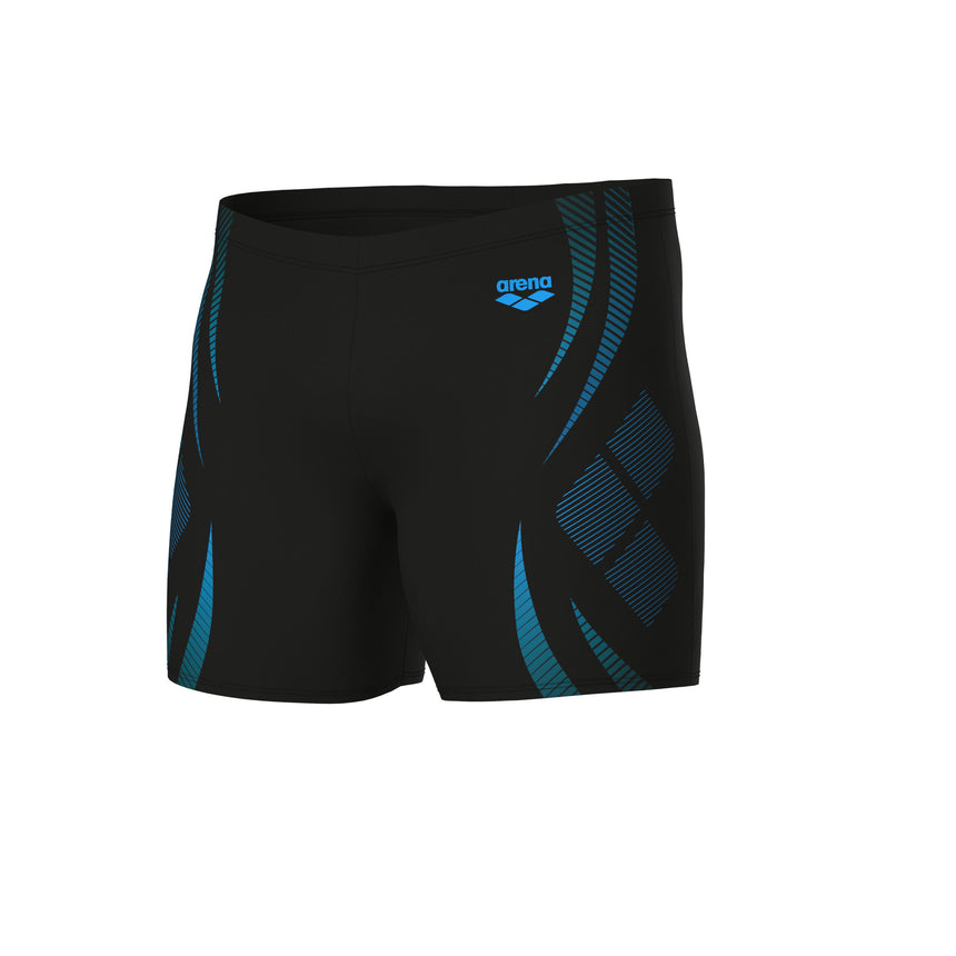 Arena Mid Zwemjammer Poseidonia Zwart/Blauw