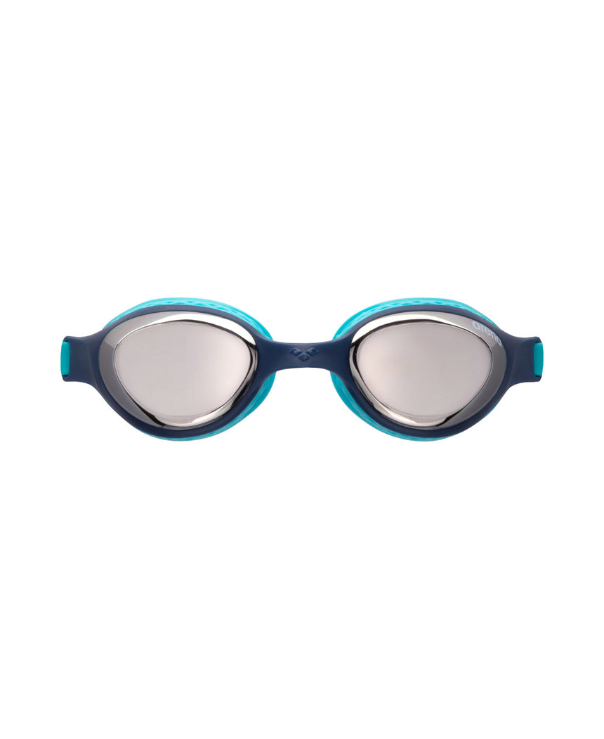 Arena Kinder Schwimmbrille Air Mirror Silber/Navy/Blau