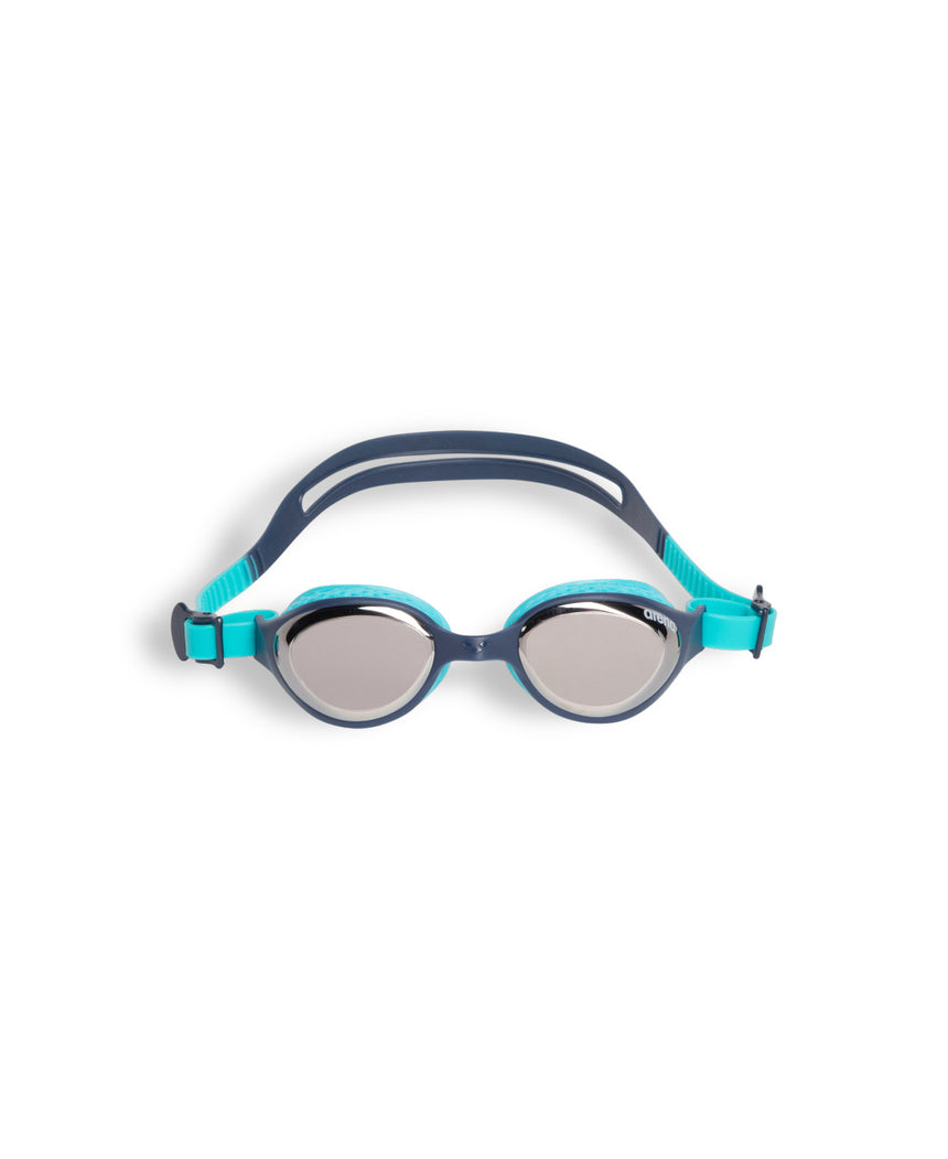 Arena Kinder Schwimmbrille Air Mirror Silber/Navy/Blau