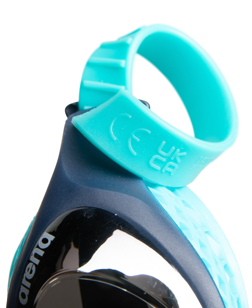 Arena Kinder Schwimmbrille Air Mirror Silber/Navy/Blau