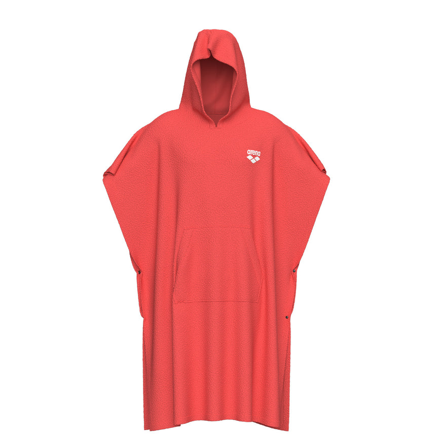 Arena Surf Poncho Cotton Calypso Coral/Wit