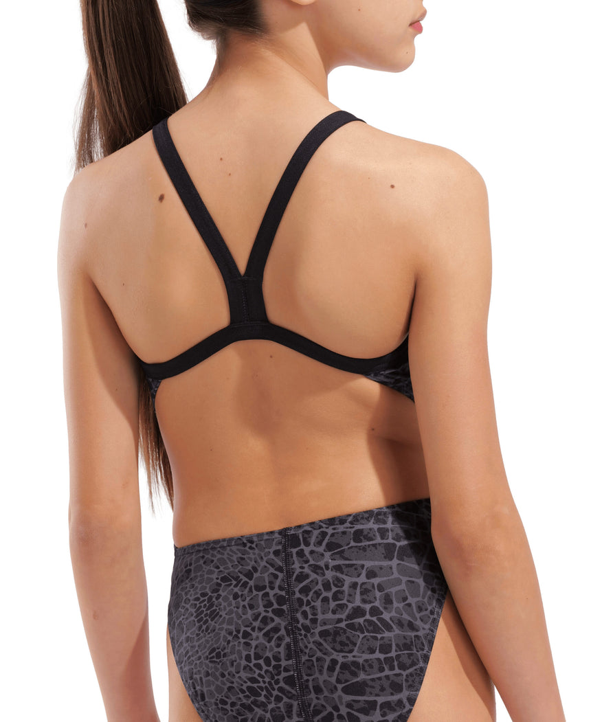 Arena Badpak Challenge Back Snake Skin Zwart