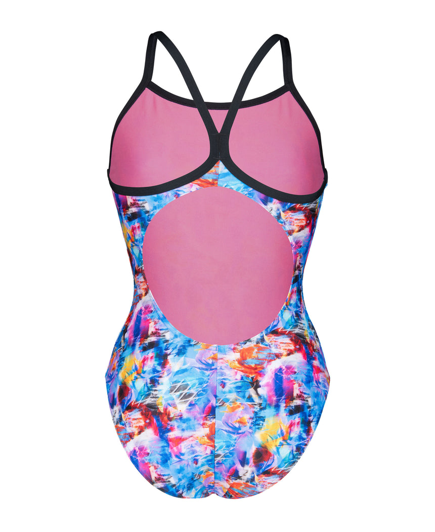 Arena Badeanzug Lightdrop Back Memories Rosa/Blau