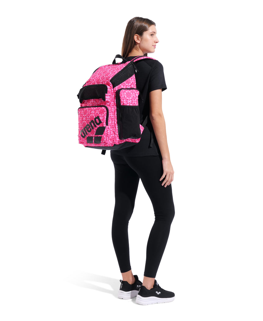Arena Rugtas One Go Backpack 45L AO Floral Roze vooraanzicht