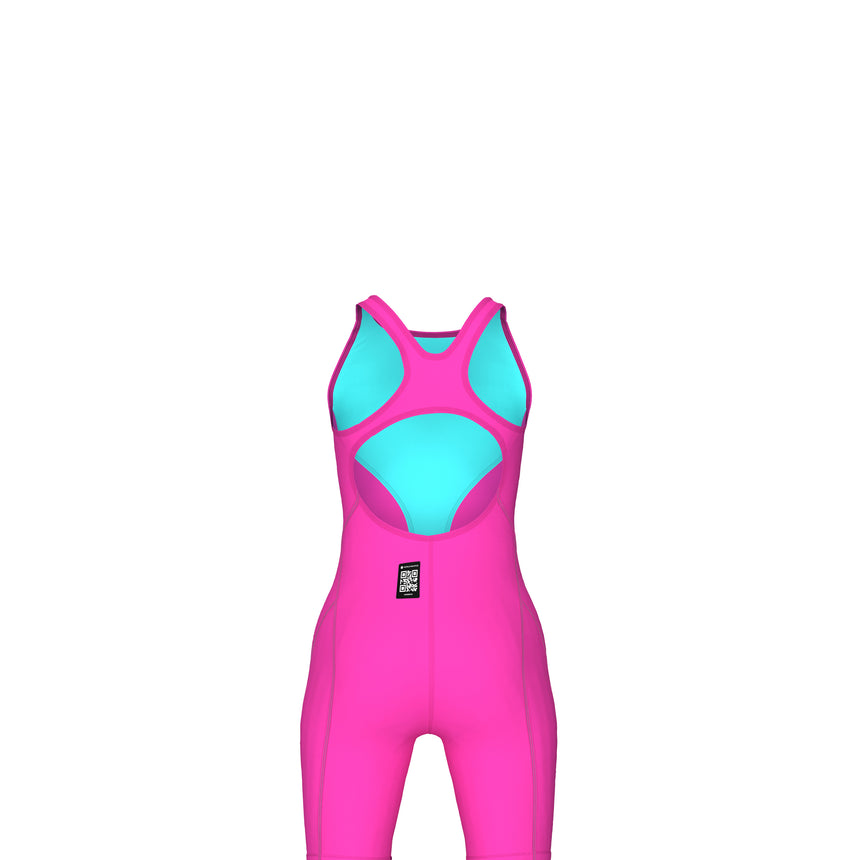 Arena Meisjes Wedstrijdbadpak Powerskin Impulso Open Rug Limited Edition Roze