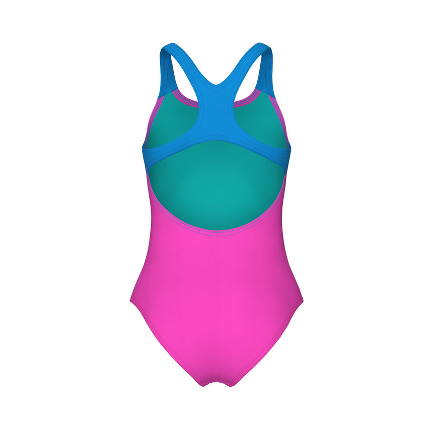 Arena Mädchen Badeanzug Dots Swim Pro Back Shocking Pink Multicolor