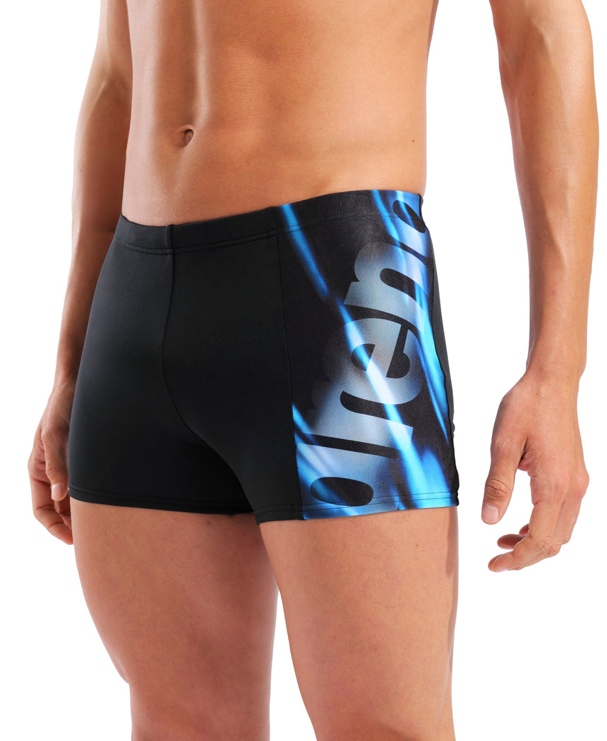 Arena Herren Badeshort Placement Schwarz Multicolor
