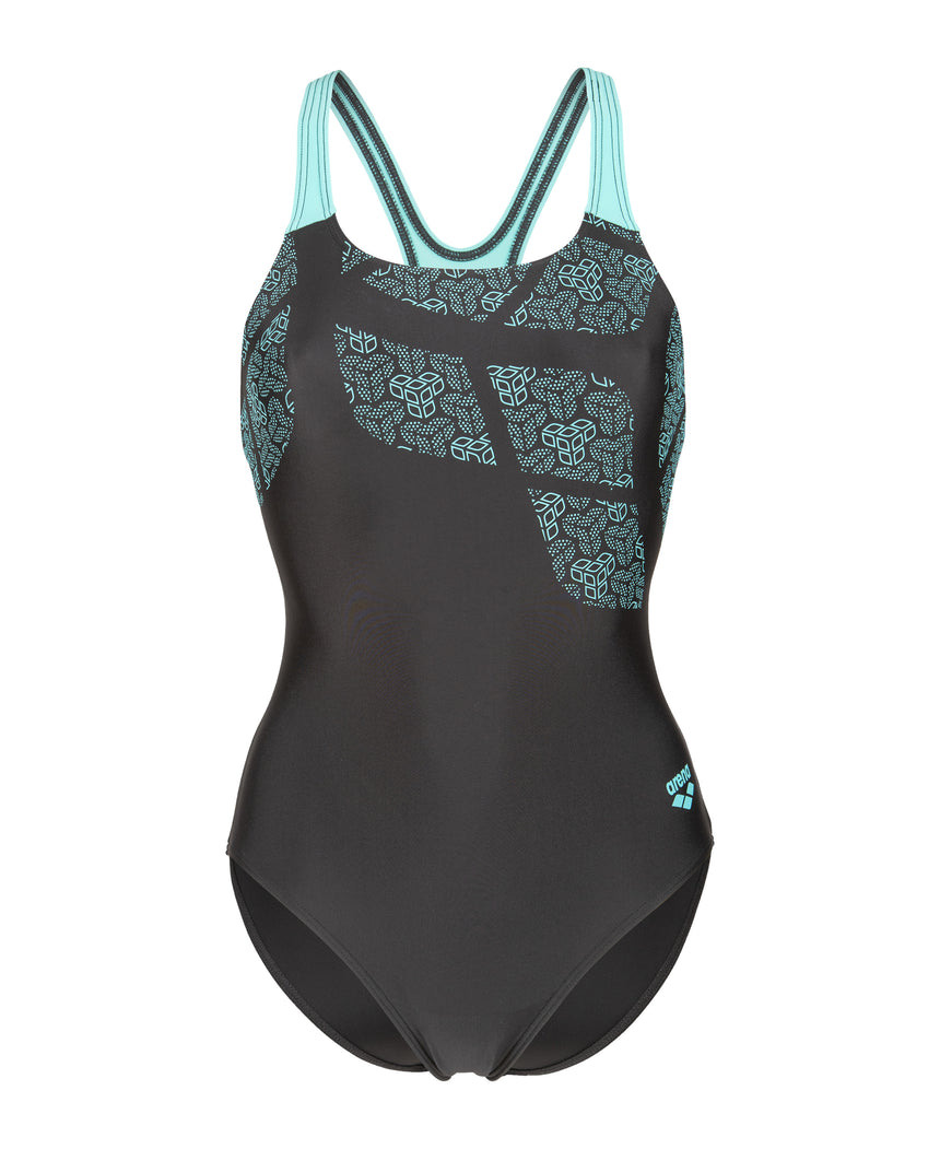 Arena Dames Badpak Kikko Swim Pro Back Zwart Water