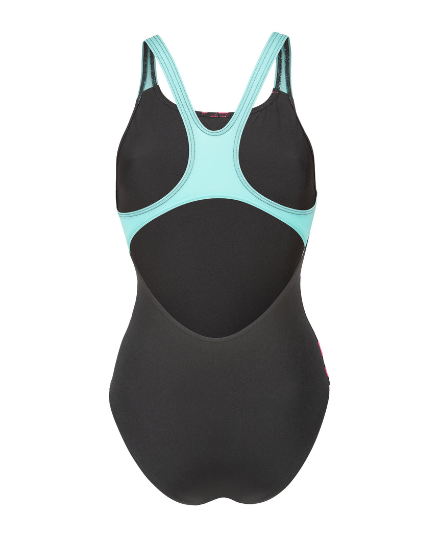 Arena Dames Badpak Graphic Swim Pro L Zwart Water