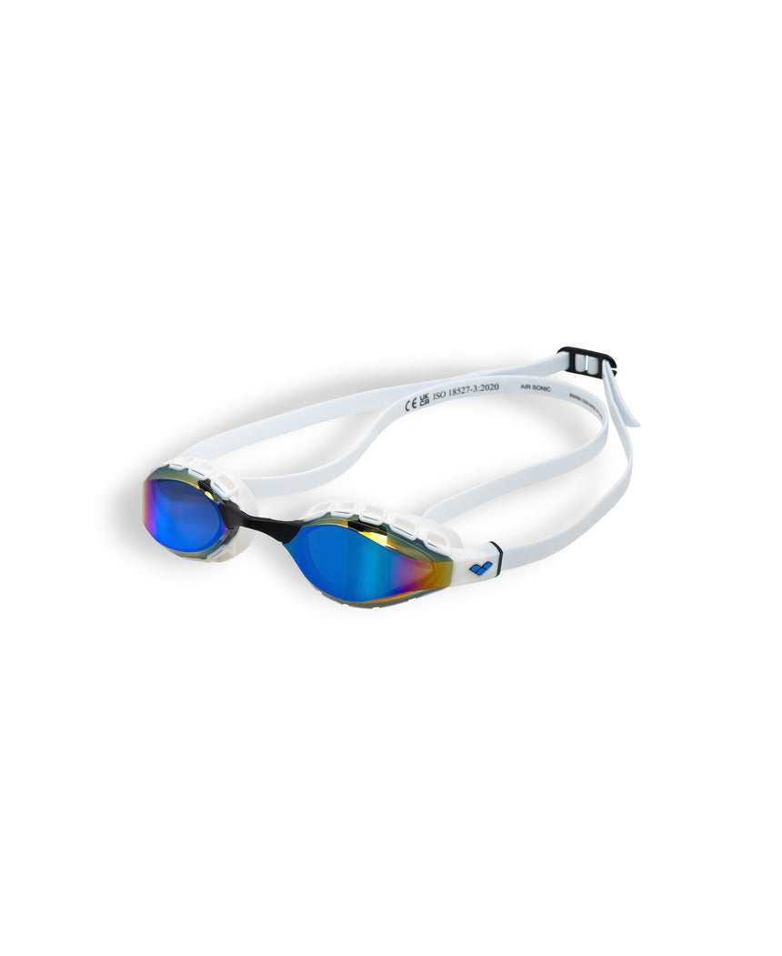 Arena Wedstrijdzwembril Air Sonic Mirror Blauw Wit