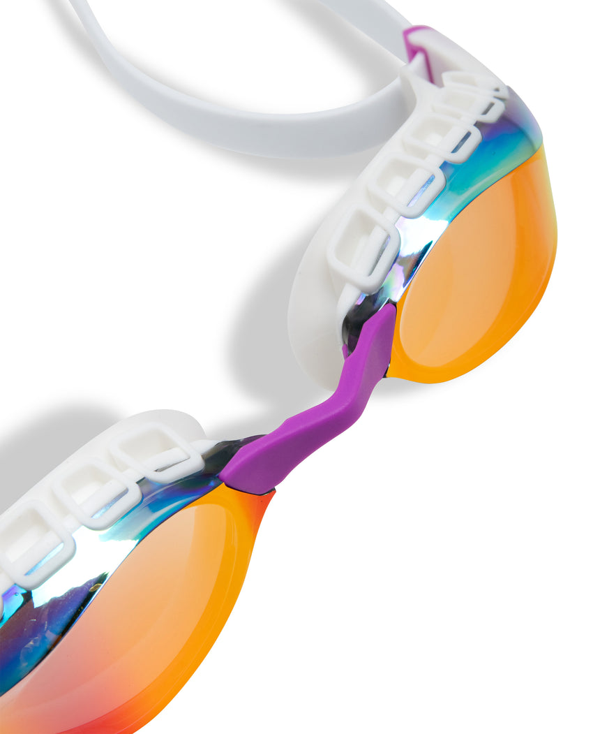 Arena Wedstrijdzwembril Air Sonic Mirror Goud Wit
