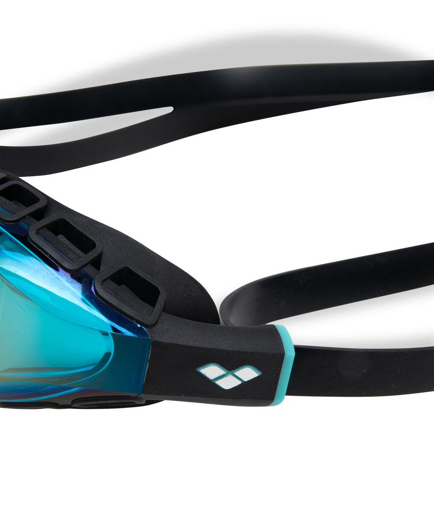 Arena Wedstrijdzwembril Air Sonic Mirror Aqua Zwart