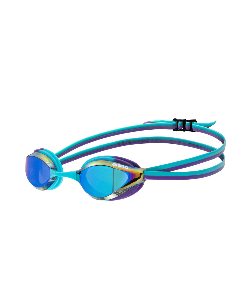 Arena Kinderzwembril Python Junior Mirror Emerald Peacock Plum