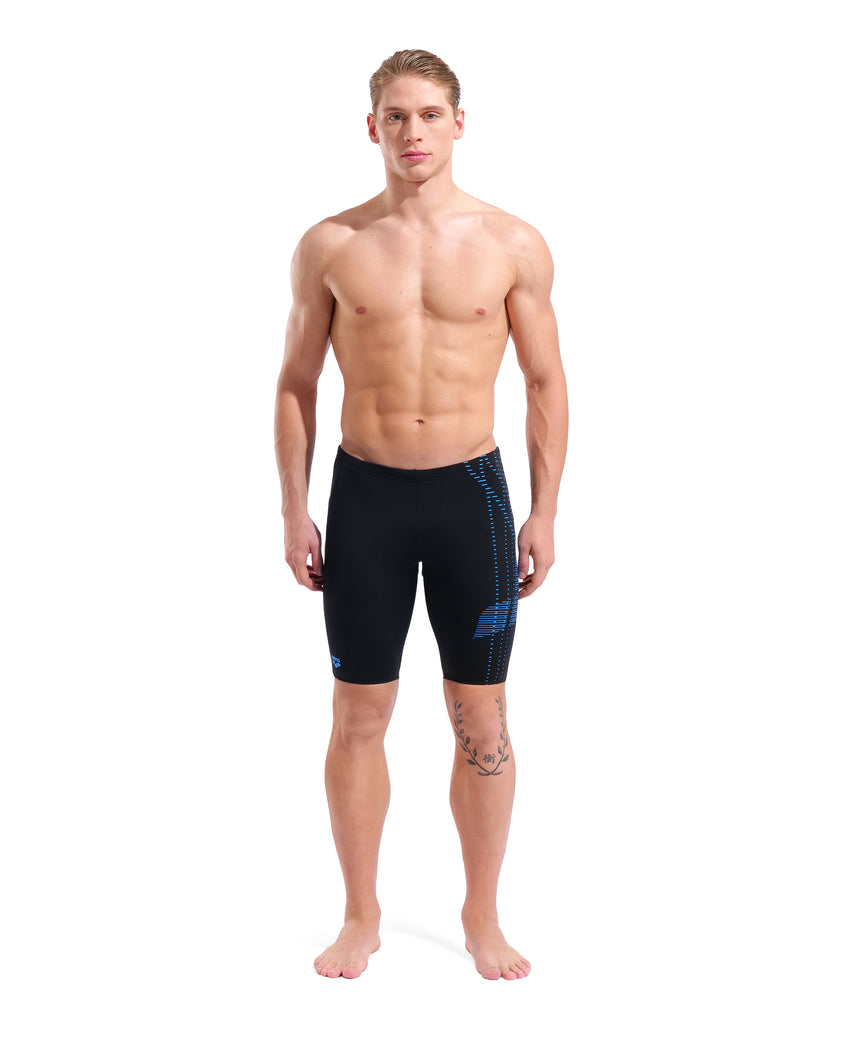 Arena Herren Schwimmjammer Asymmetrisches Design Schwarz/Türkis