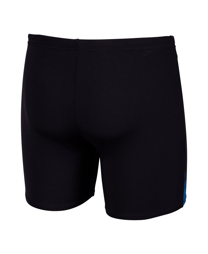 Arena Heren Zwemjammer Graphic Mid Zwart Turquoise