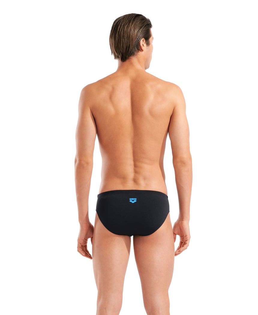 Arena Heren Zwemslip Graphic Zwart/Blauw