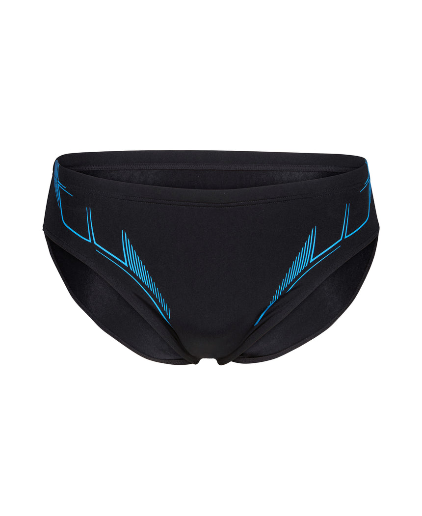 Arena Heren Zwemslip Graphic Zwart/Blauw