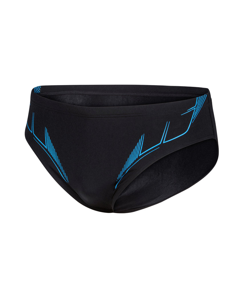 Arena Heren Zwemslip Graphic Zwart/Blauw