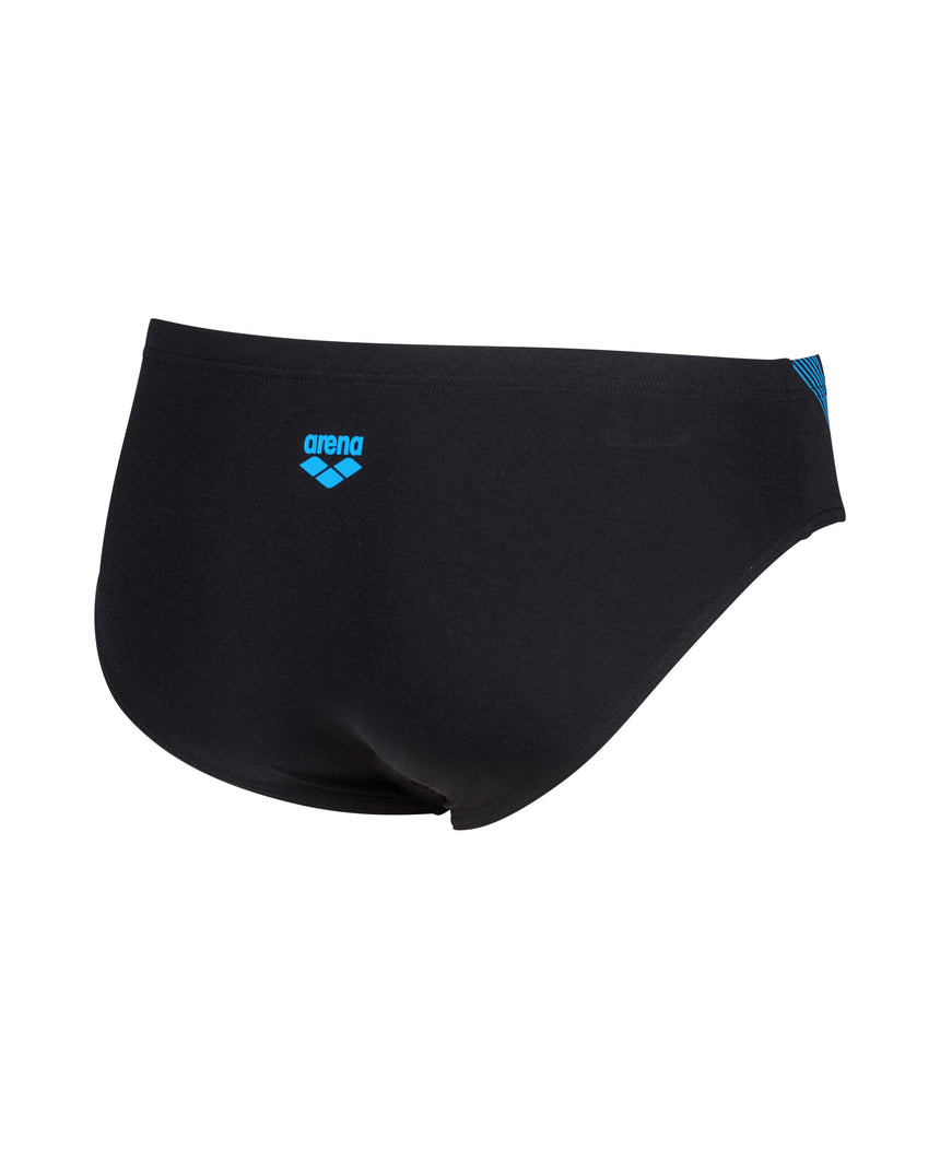 Arena Heren Zwemslip Graphic Zwart/Blauw