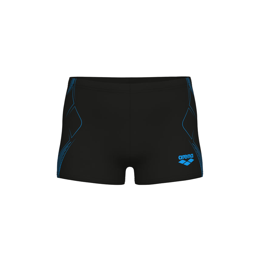 Arena Jungen Badeshort Graphic Schwarz Türkis