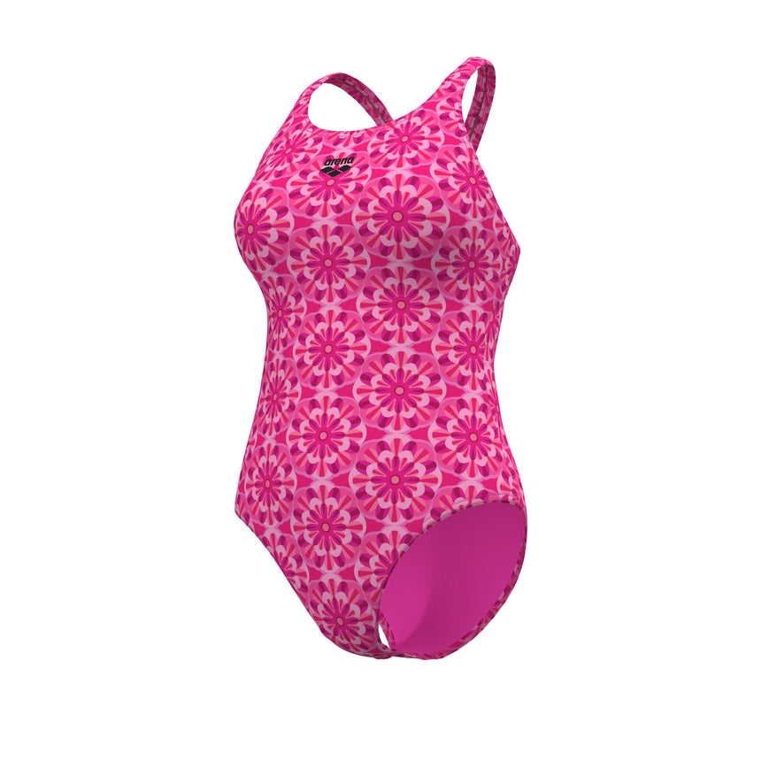 Arena Women's Floral Swim Pro Back Swimsuit angled product view