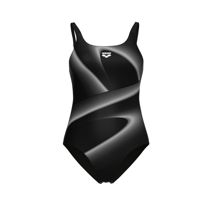 Arena Damen Badeanzug Flash U Back LB Schwarz/Multi