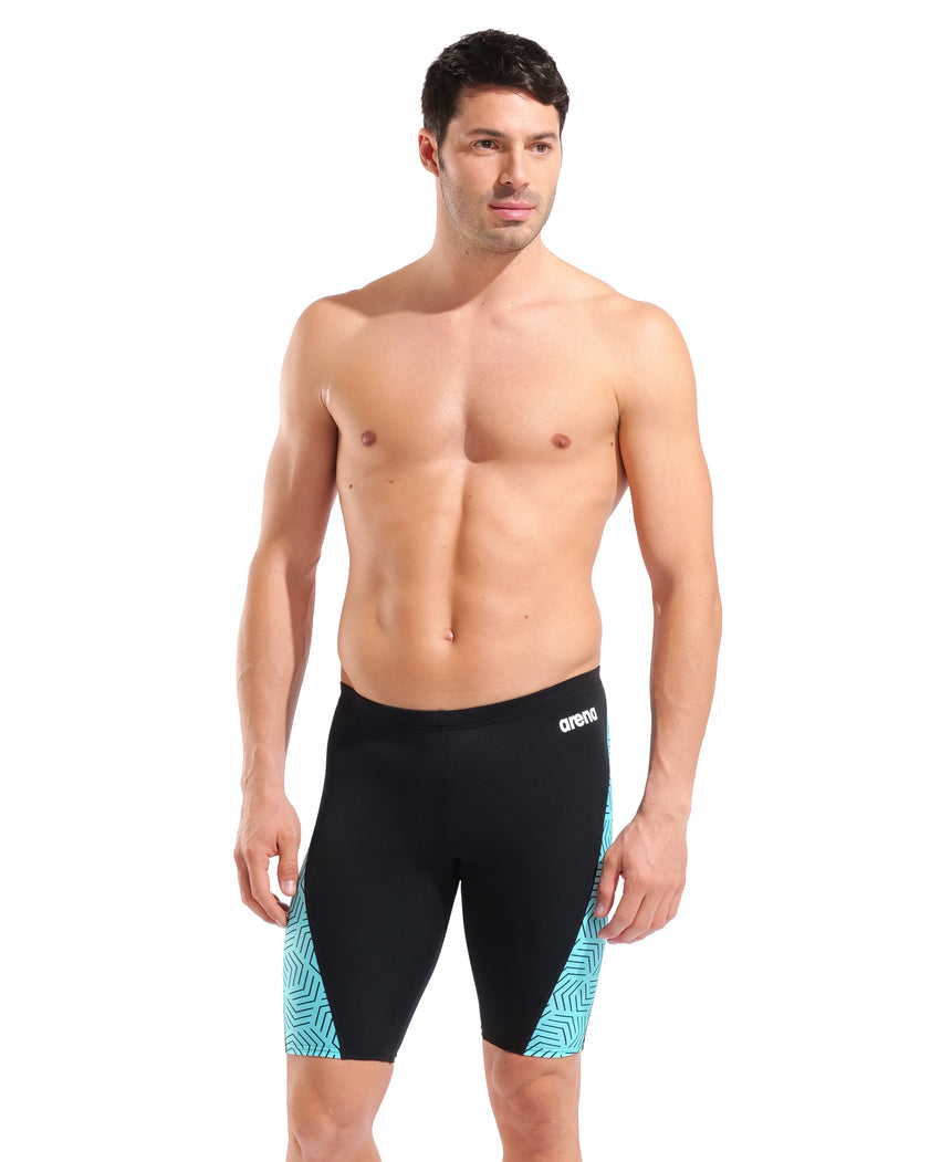 Arena Heren Zwemjammer Allover Water/Multi-Black