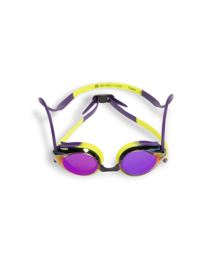 Arena Schwimmbrille Tracks Mirror Lila/Gelb