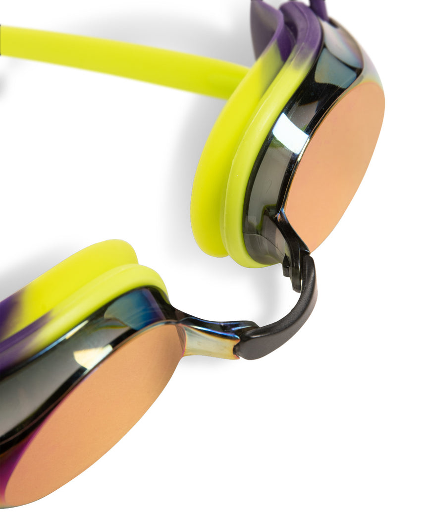 Arena Schwimmbrille Tracks Mirror Lila/Gelb