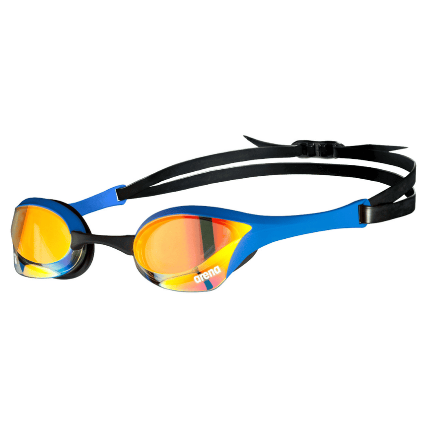 Arena Swimming Goggles Cobra Ultra Swipe Mirror Yellow Copper/Blue