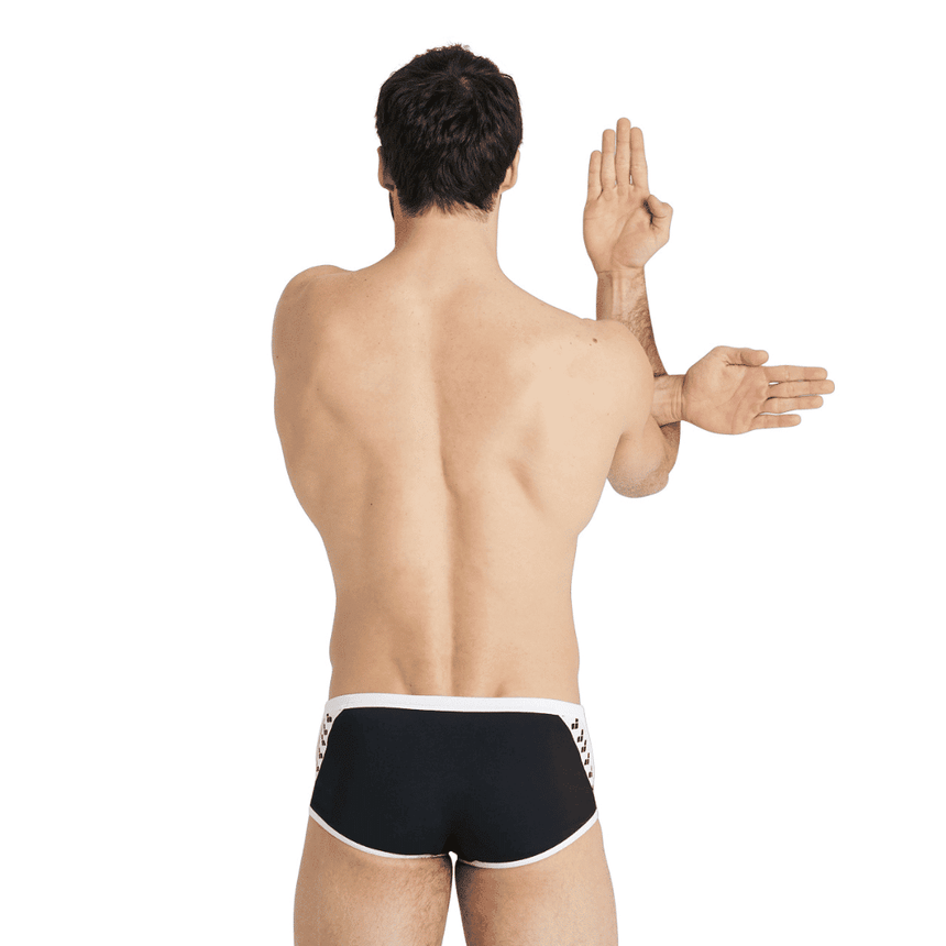 Arena Aquashort Icons Low Waist Solid Black