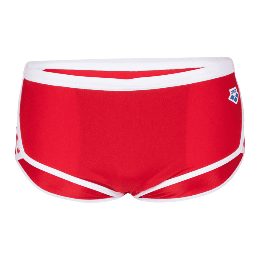 Arena Badeboxer Icons Low Waist Solid Rot