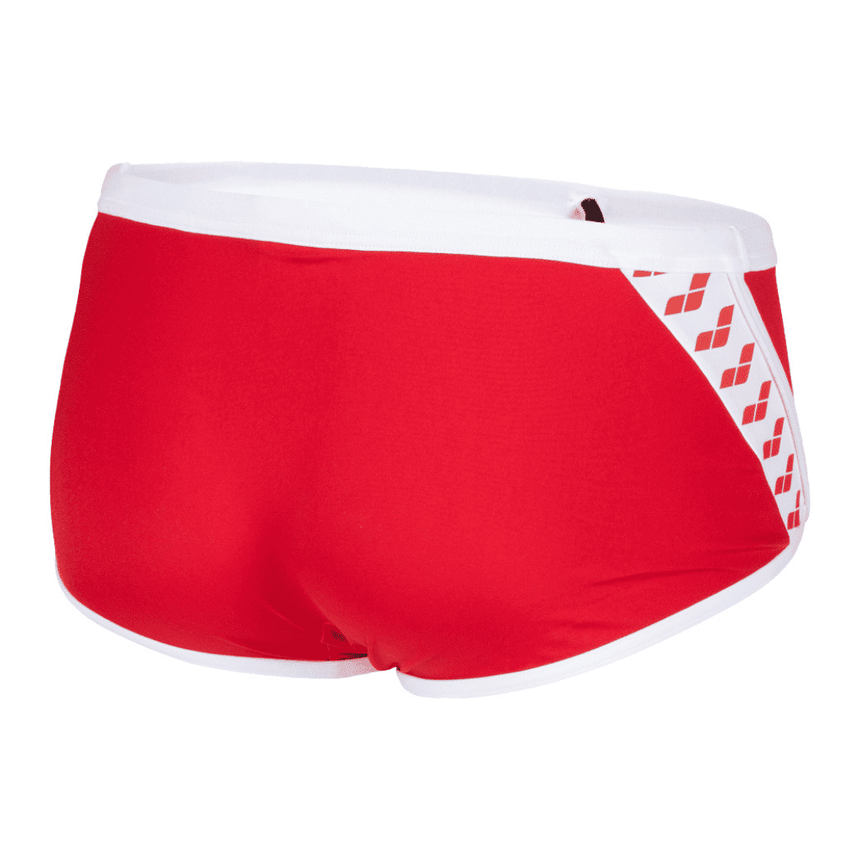 Arena Badeboxer Icons Low Waist Solid Rot