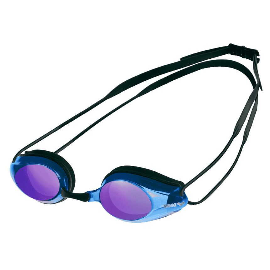 Arena Swimming Goggles Tracks Mirror Blue