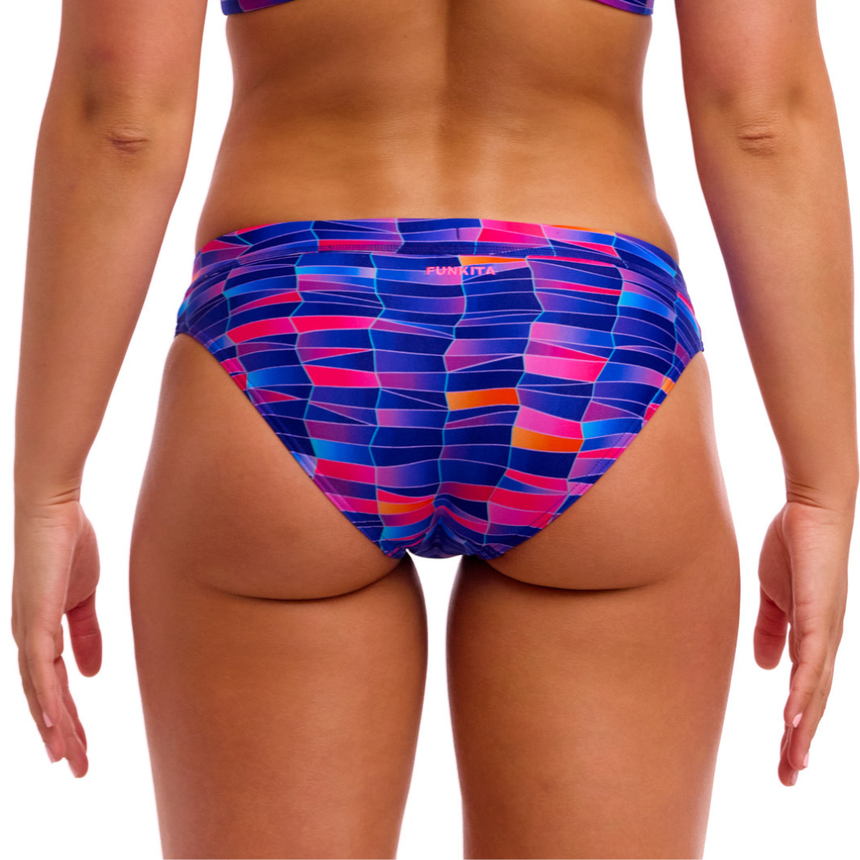 Funkita Sport Bikini Broekje Warped Waves