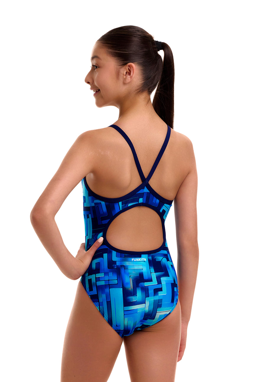 Funkita Meisjes Badpak Diamond Back You Blued
