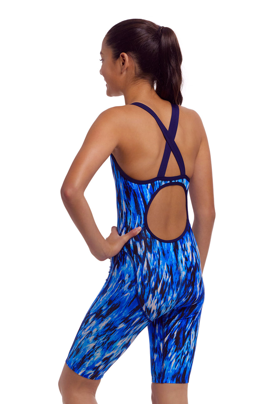 Funkita Girls Swimsuit Fast Legs Wing Streak