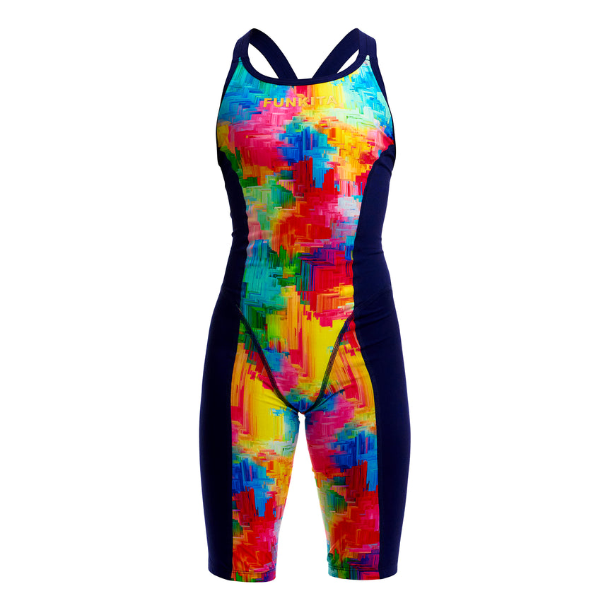 Funkita Girls' Fast Training Swimsuit Falling Colours product view